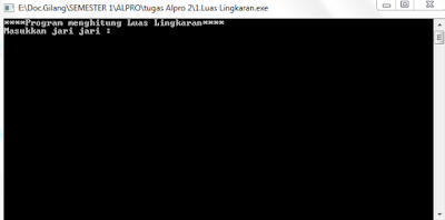 Program Luas Lingkaran Luas lingkaran bahasa C