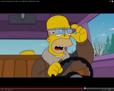 Google Sisipkan Promosi Google Glass di Kartun The Simpson Google Sisipkan Promosi Google Glass di Kartun The Simpson