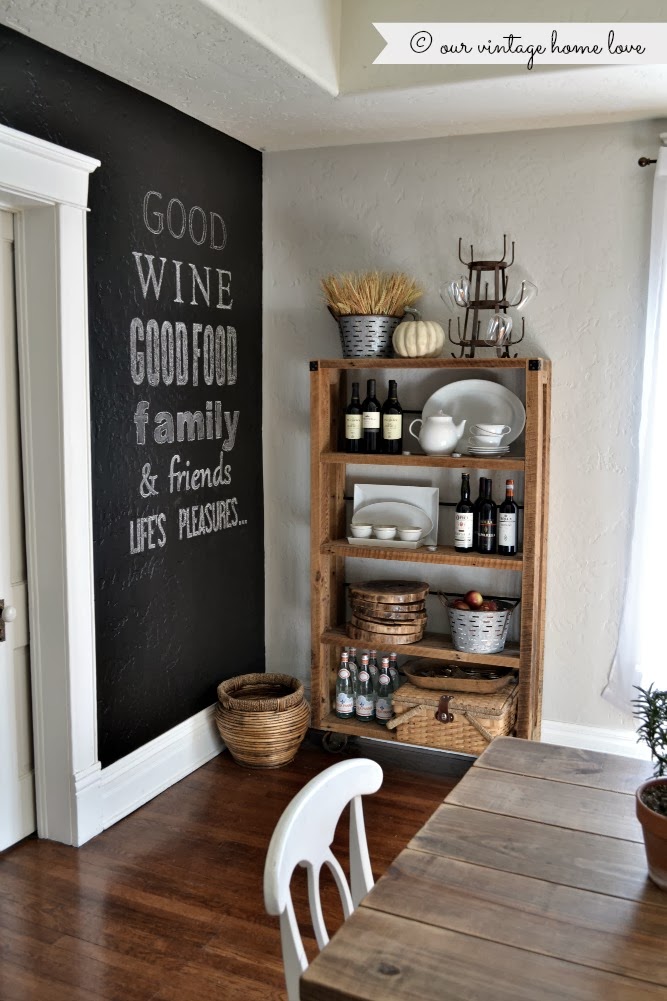 our vintage home love Chalkboard Wall