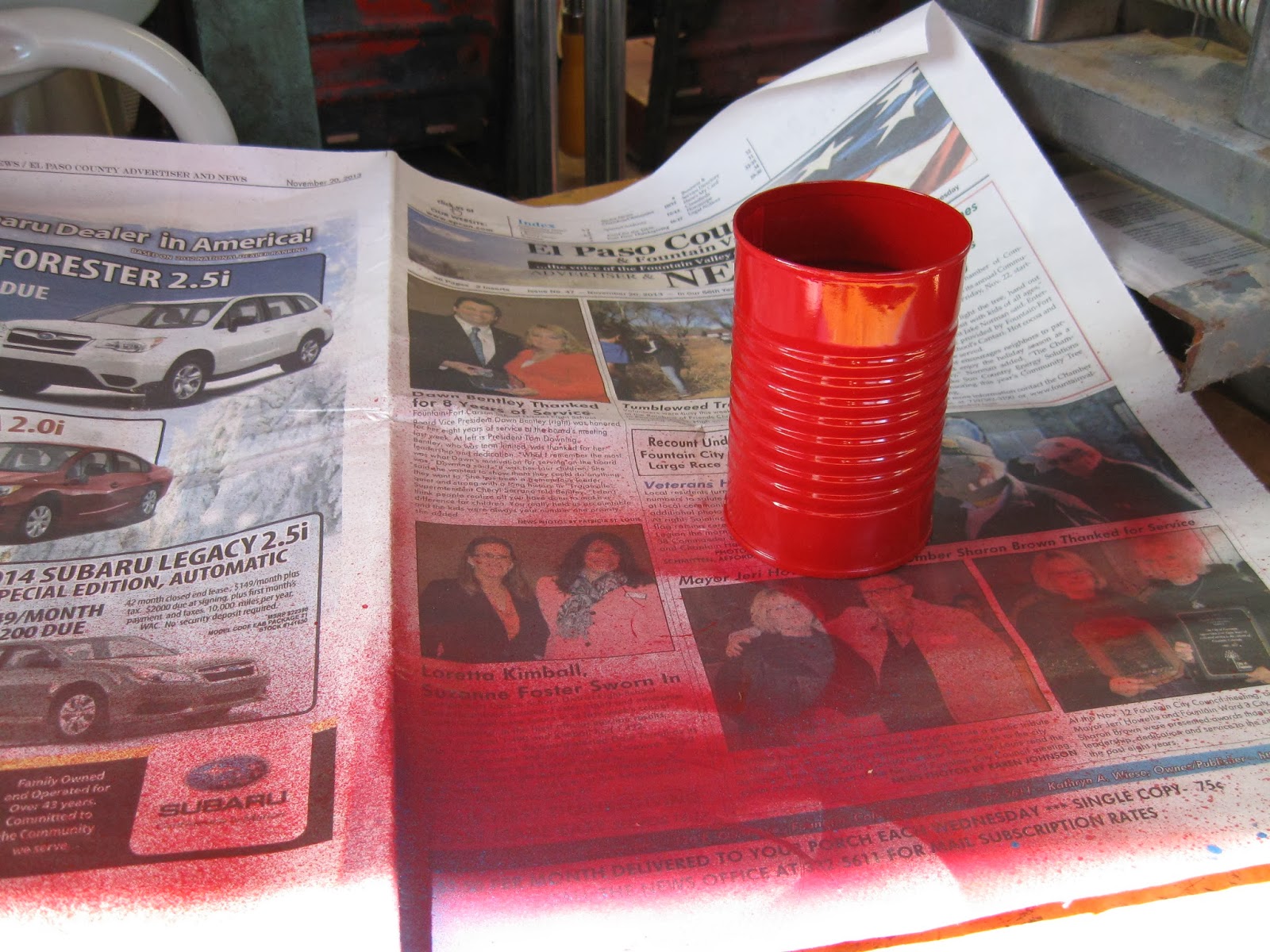 Easy Cheesy Garge Tin Cans Reused In The Garage