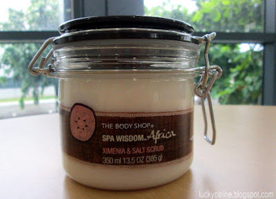 Lucky Citrine: The Body Shop Spa Wisdom Africa Ximenia & Salt Scrub