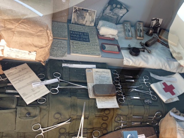Medical kit from World War II, Normandy, France Medical kit from World War II, Normandy, France