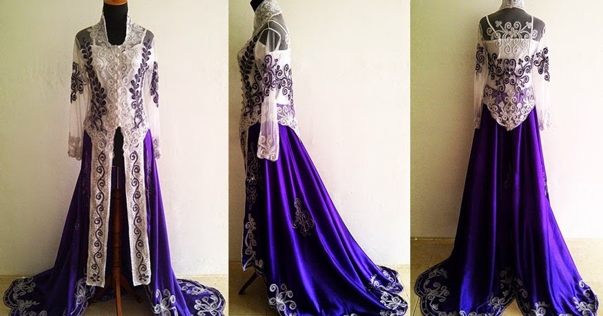 baju pengantin ungu 