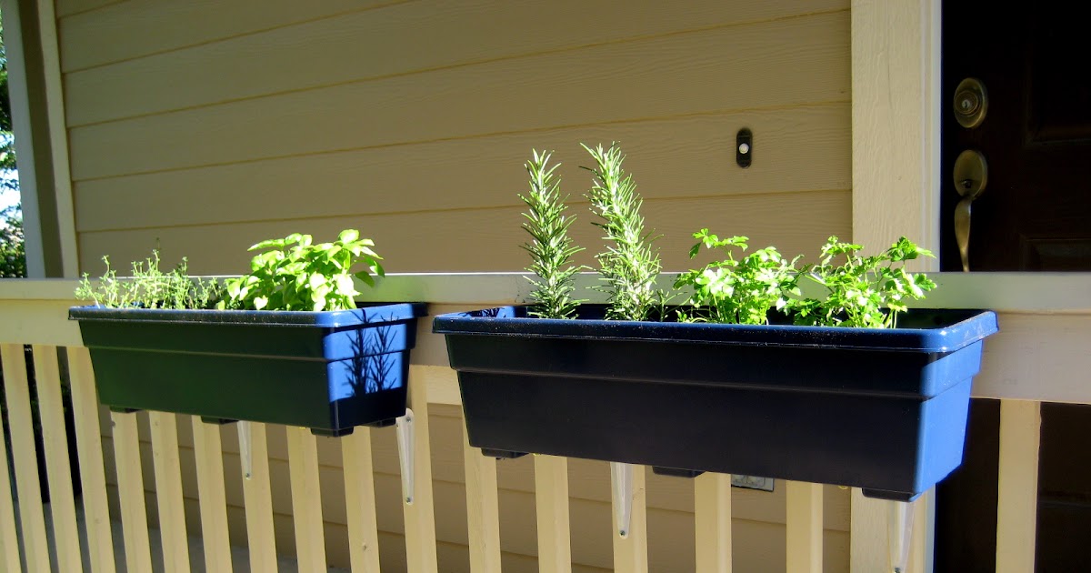 Handmade Homebody: Window Box Herb Garden