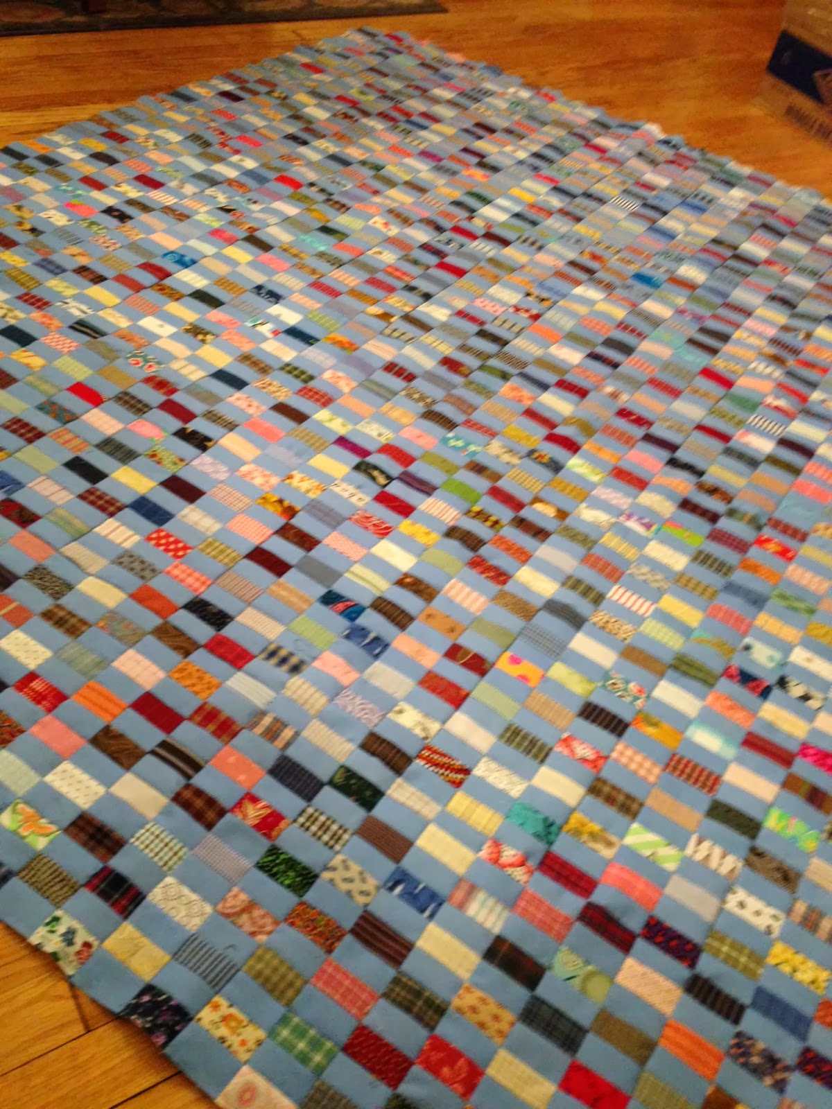 klein meisje quilts Chinese Coins, process