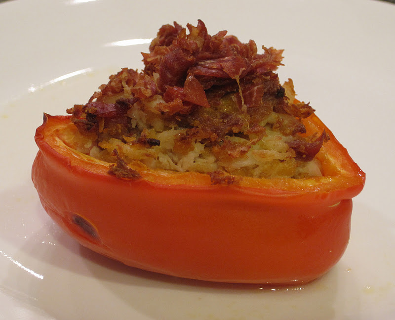Yum Yum Crab & Prosciutto Stuffed Peppers