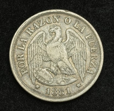 Chile Silver 10 Centavos Coin