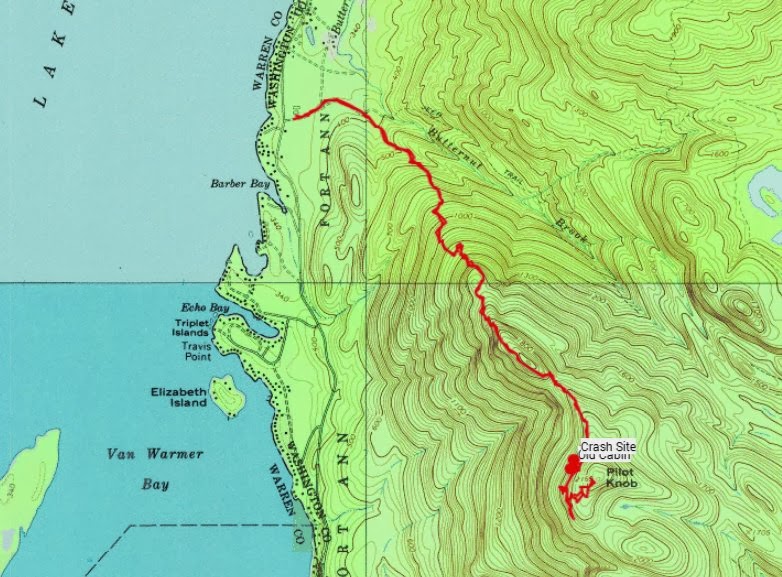 Off on Adventure Pilot Knob Airplane Crash Site Lake Wild