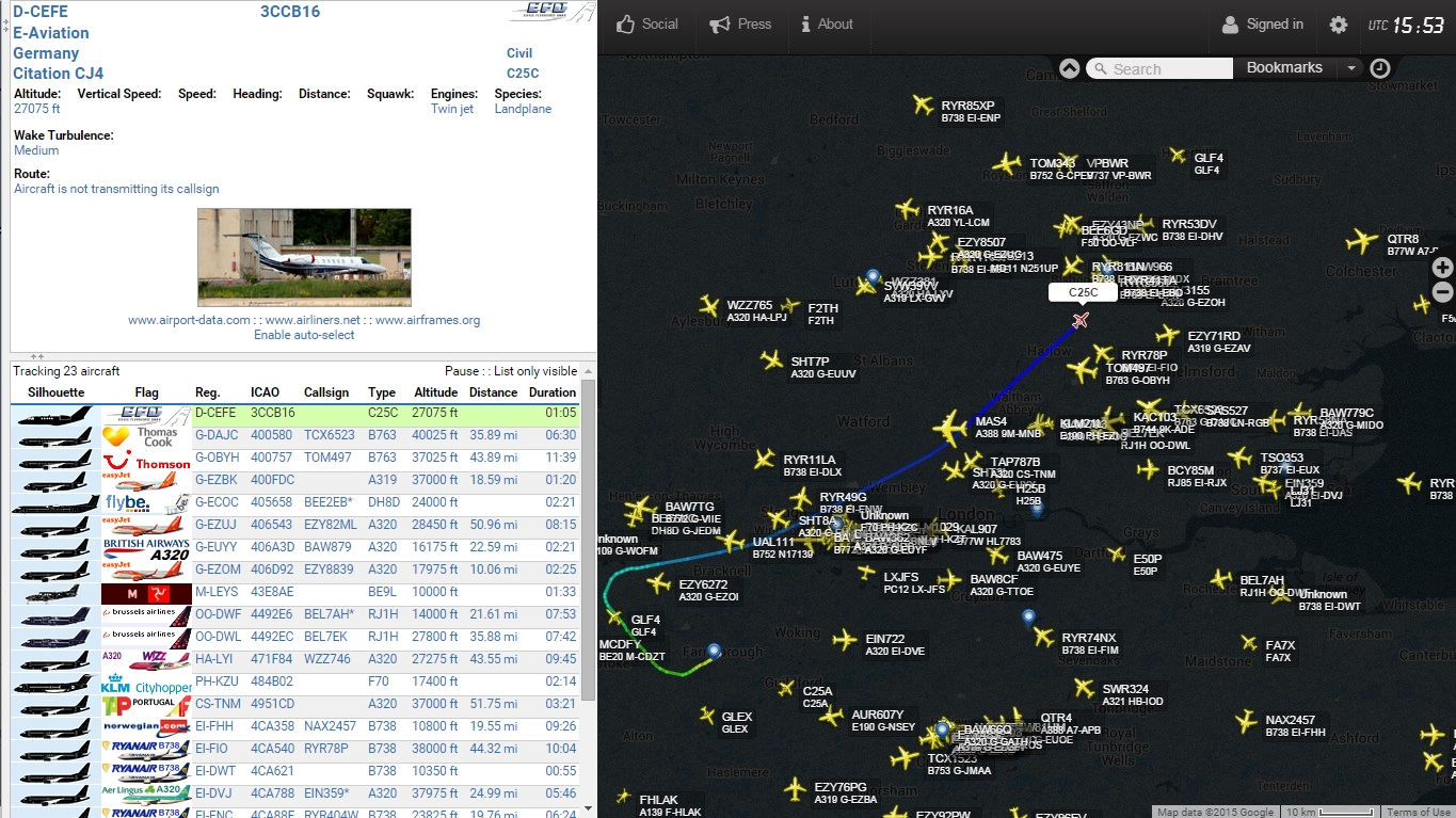 Blocked Aircraft On FR24 Aviation Latest