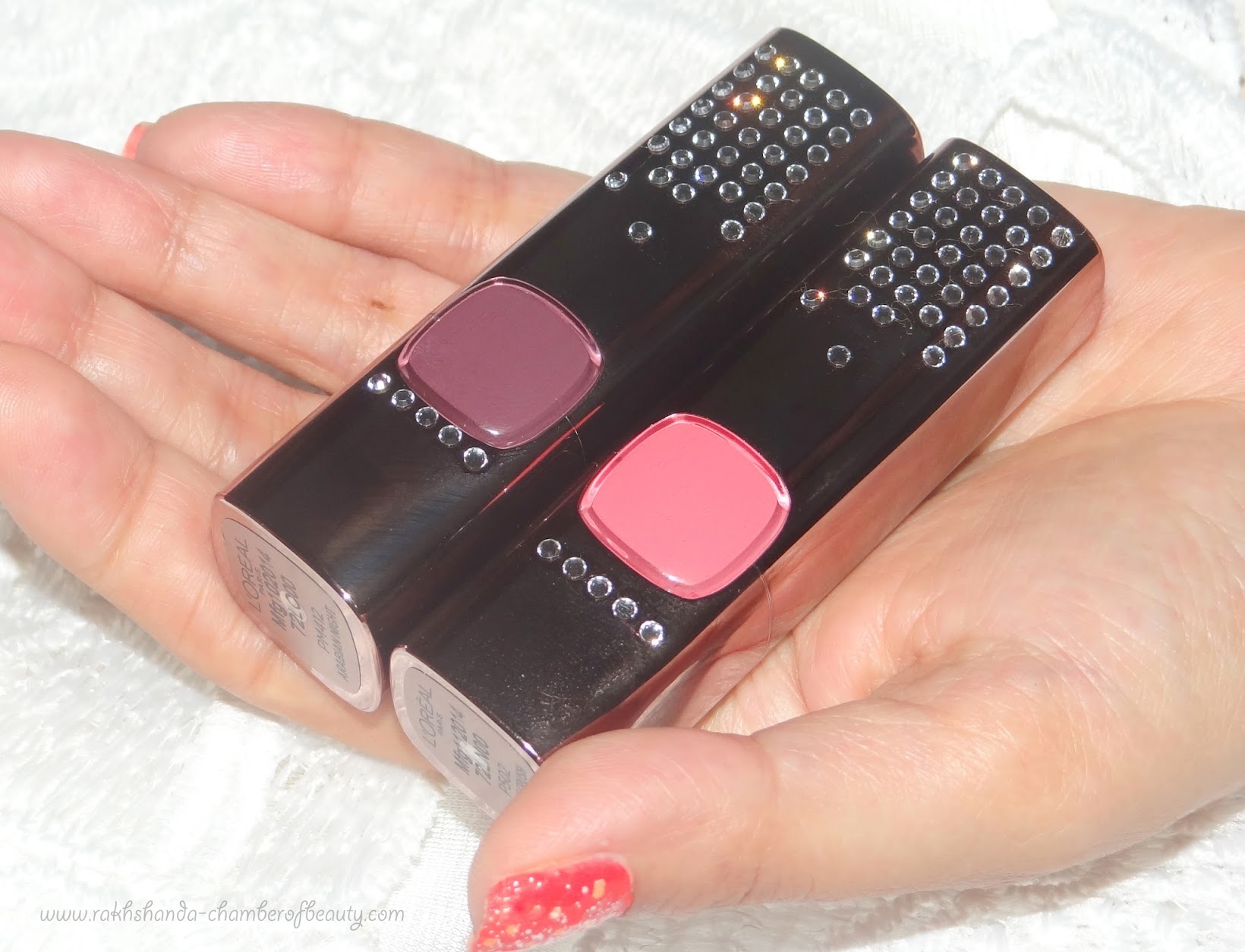 L’Oreal Paris Color Riche Swarovski Moist Matte lipsticks- review, swatches & price in India, Limited Edition Cannes 2015 Collection, L'Oreal Paris lipsticks, Arabian Night, Cherry Crush, Indian Beauty Blogger L’Oreal Paris Color Riche Swarovski Moist Matte lipsticks- review, swatches & price in India, Limited Edition Cannes 2015 Collection, L'Oreal Paris lipsticks, Arabian Night, Cherry Crush, Indian Beauty Blogger