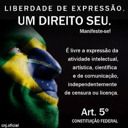 LIBERDADE DE EXPRESSÃO. UM DIREITO SEU.