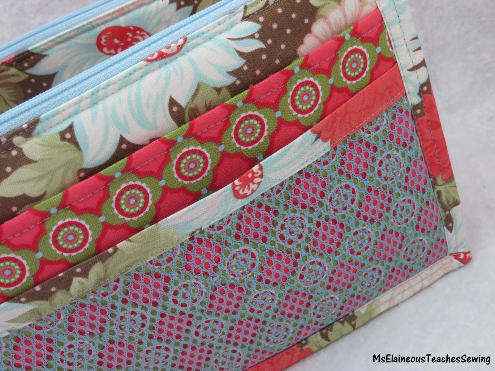 Ms. Elaineous Teaches Sewing Making Mesh Pockets