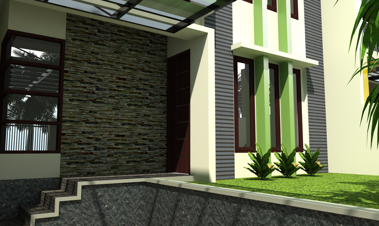 Design Visualizer: Exterior depan rumah