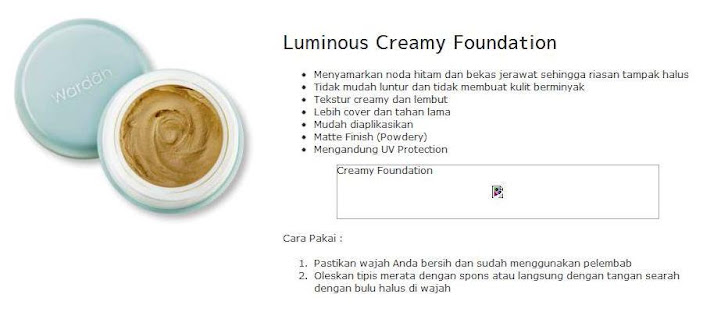 Luminous Creamy Foundation - $12