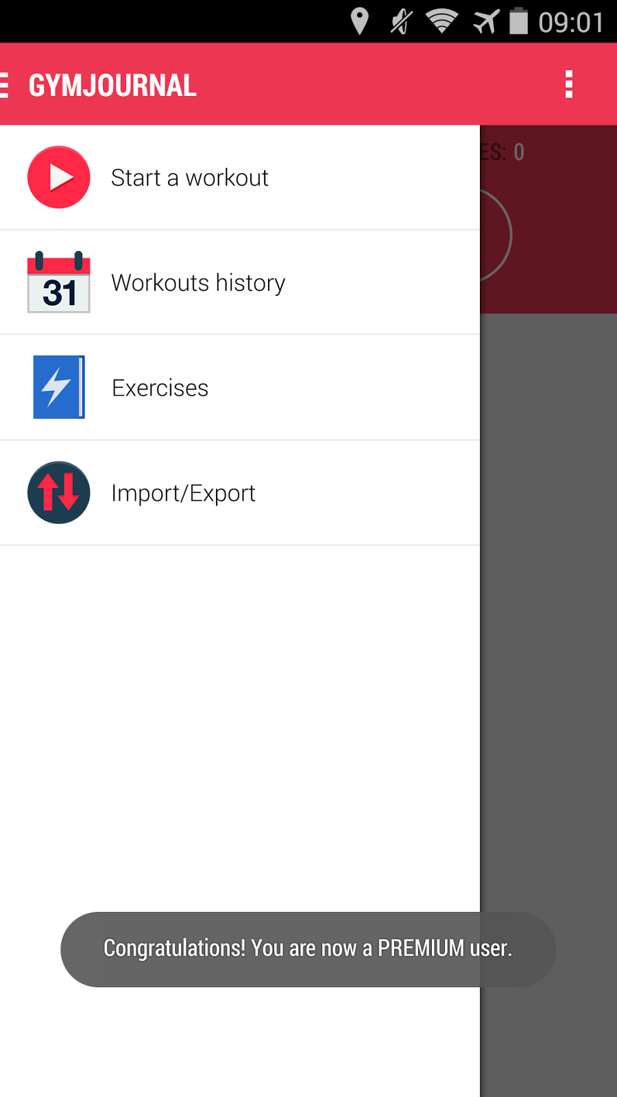 App Gratis Gym Journal fitness diary Apps do Android