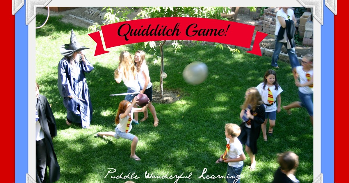 Puddle Wonderful Learning Harry Potter Party Quidditch Game
