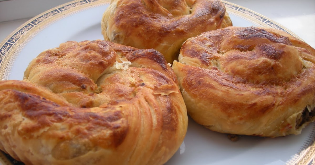 hülyalı lezzetler Tahinli &amp; Kıymalı Burma Börek (el açması)