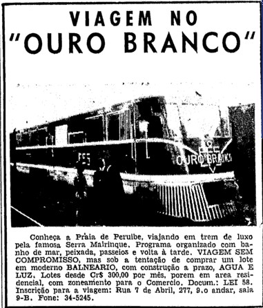 Rota Estrada de Ferro Sorocabana - Página 3 Ouro+Branco_anuncio_FM_23+1+1958