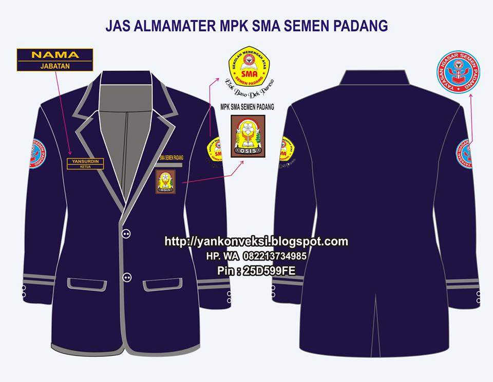 JAKET ALMAMATER MPK  SMA SEMEN PADANG