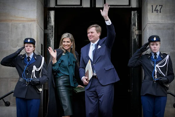 King Willem-Alexander and Queen Maxima of The Netherlands, Princess Beatrix and Princess Margriet of The Netherlands attended the traditional New Year Reception
