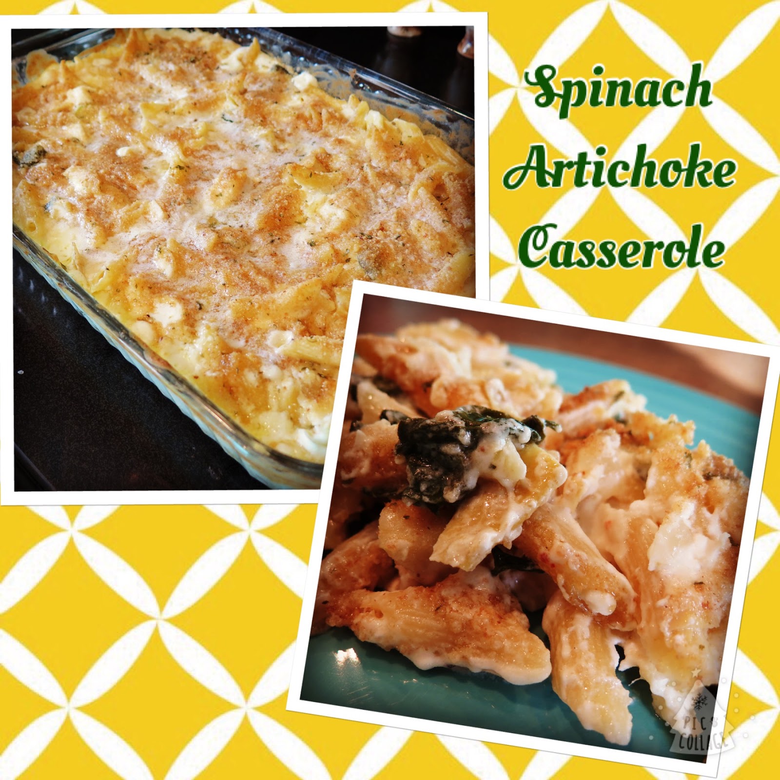 Cooking with Courtney Pasta La Vista, Baby Spinach and Artichoke