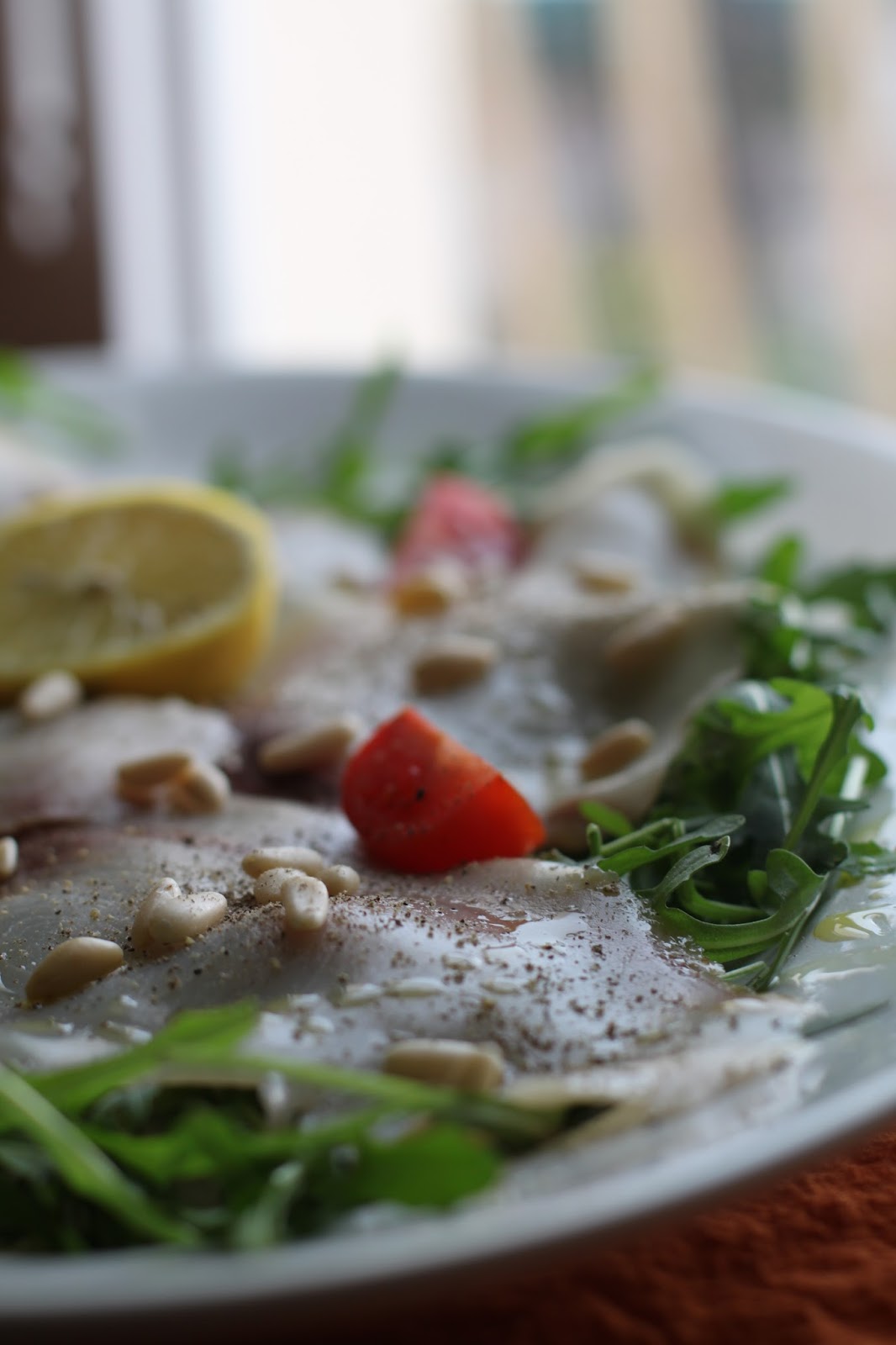 Buona Domenica carpaccio di pesce spada swordfish carpaccio
