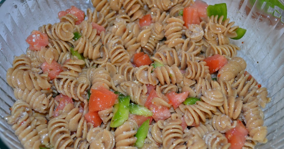 Keeping It On The Skinny Whole Wheat Pasta Salad