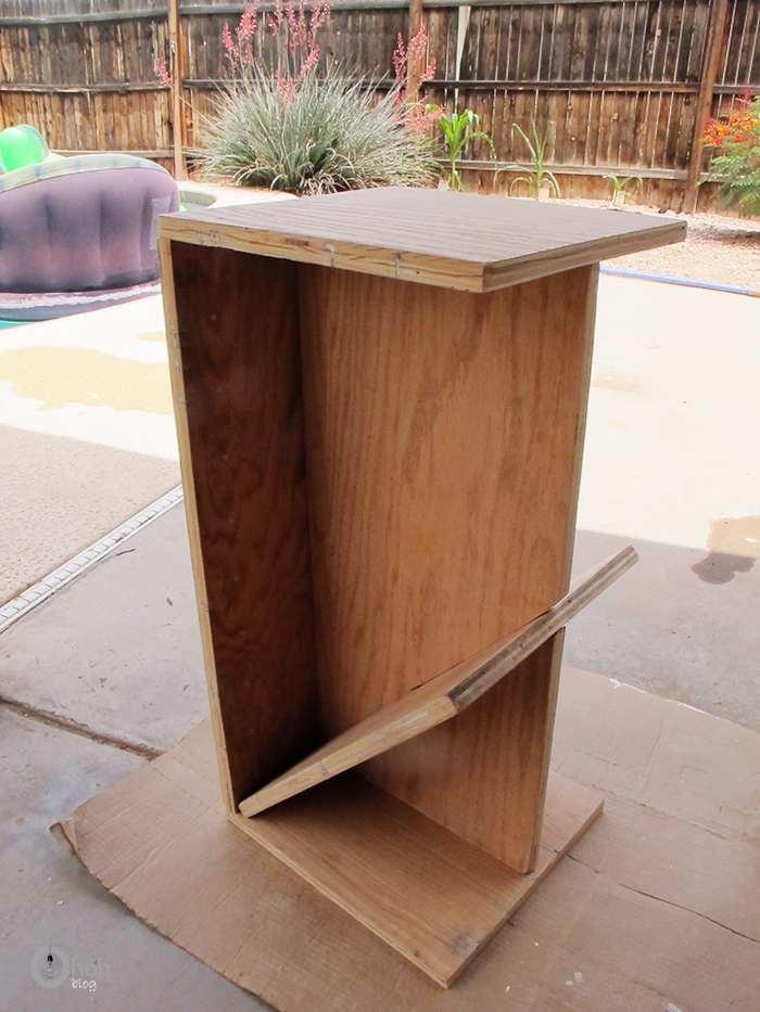 DIY plywood bar stool