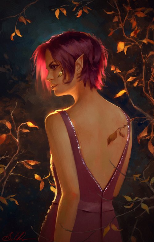 As ilustrações de mulheres em mundos de fantasia de Ulyana Selene Regener Ulyana Selene Regener selenada deviantart ilustrações belas mulheres fantasia