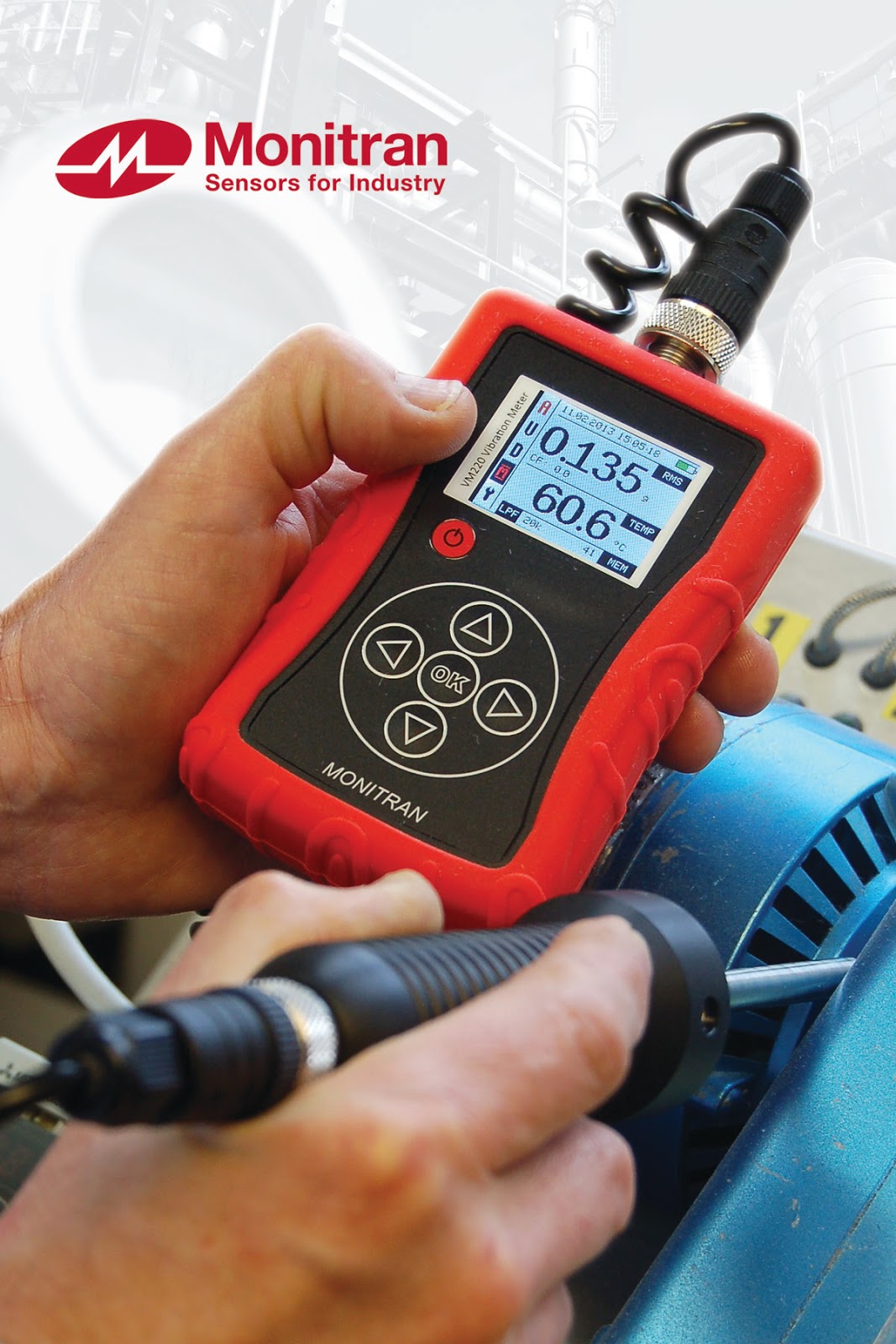 Readout Instrumentation Signpost Vibration meter for maintenance