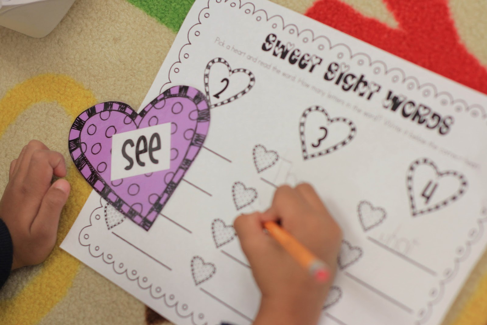 Kindergarten valentine's day freebies