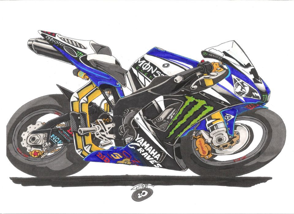 Racing Cafè Motorcycle Art Design By PiiraaT'