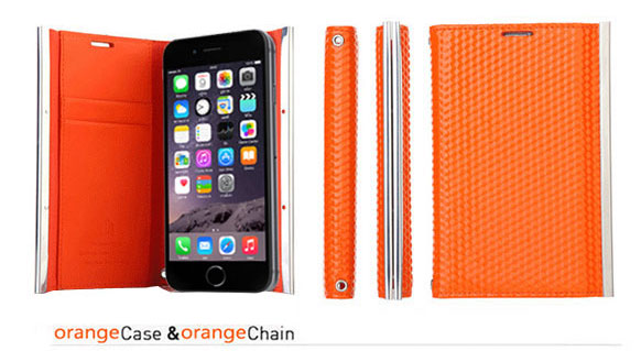 เคส iPhone 6 ฝาพับ Ella แถมสายคล้อง 101066 สี ส้ม
