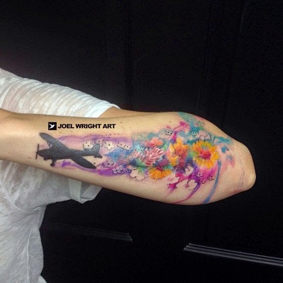 Adventurous Planes and Aviator Tattoos Adventurous Planes and Aviator Tattoos