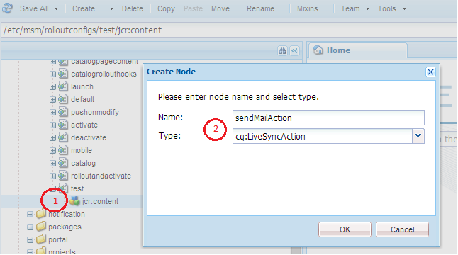 Static Final Variable Defined In SendMailActionFactory Class Because We Have Registered Our Custom Action AEM Container With That Name