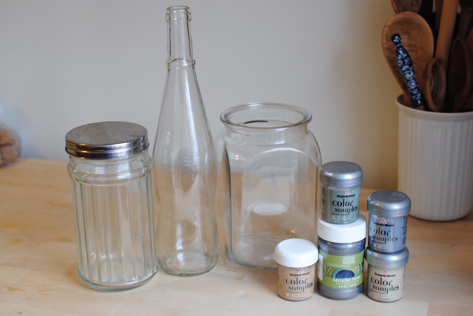 Big City Little Joys Painted Glass Canisters