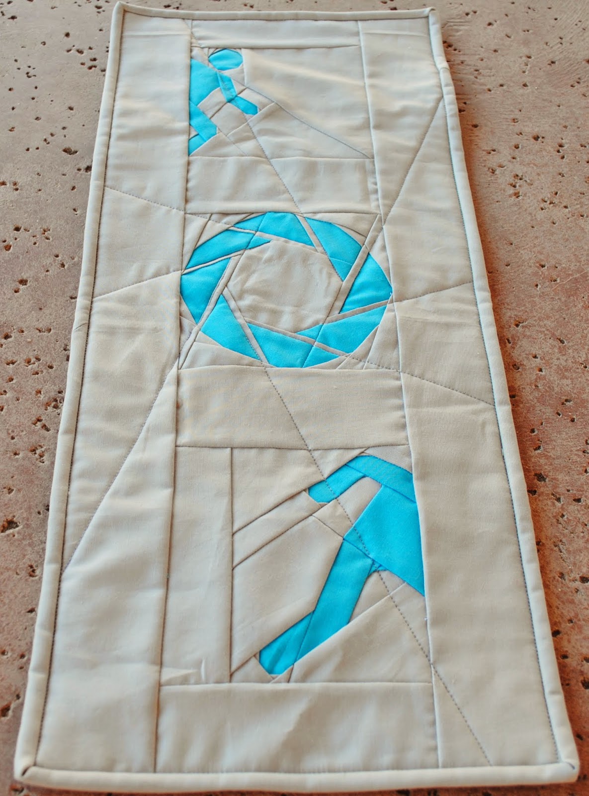 quilted portal aperture labs wall hanging