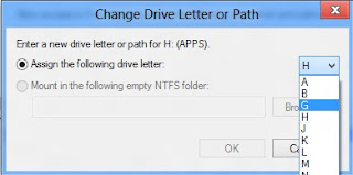 Assign a letter for the Drive Assign a letter for the Drive