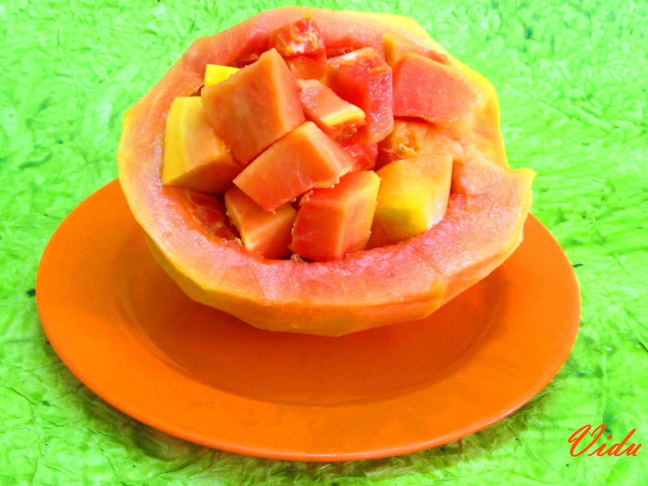 Vidyascooking Papaya Ice cream