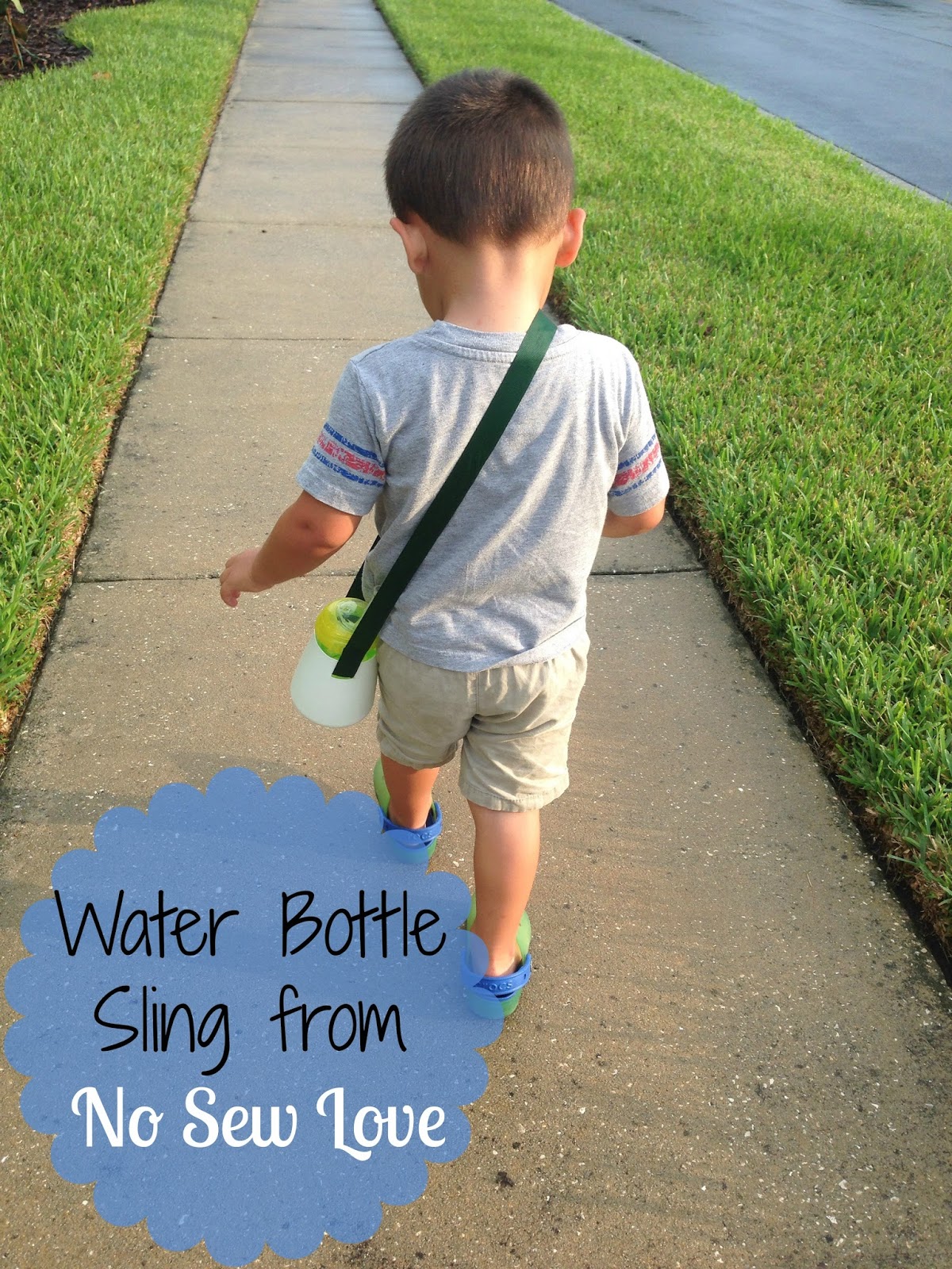 Water Bottle Sling from NoSew Love Fifty Fun Projects to Make