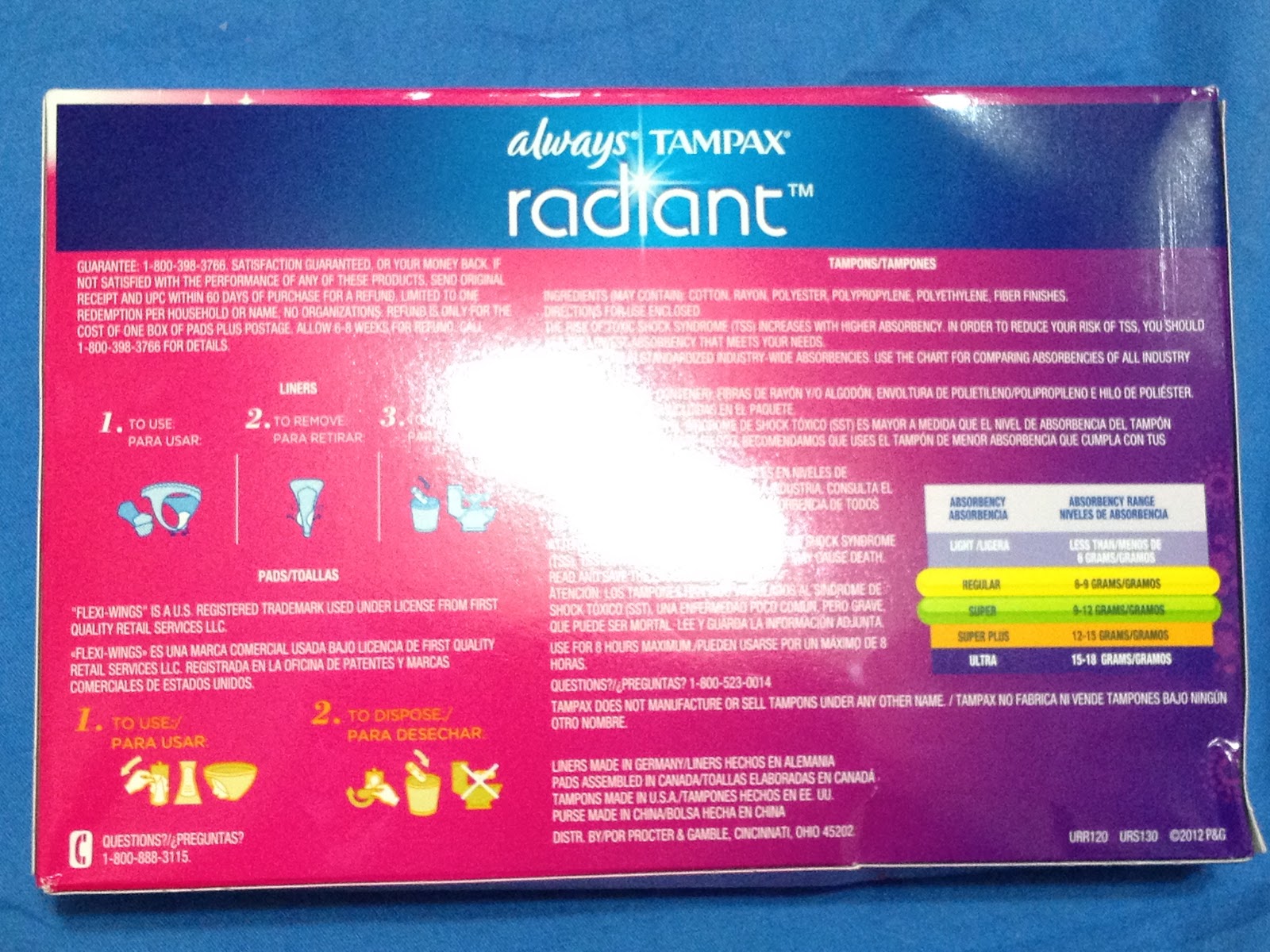 Beauty Love & Wellness Always Tampax Radiant Perfect Timing