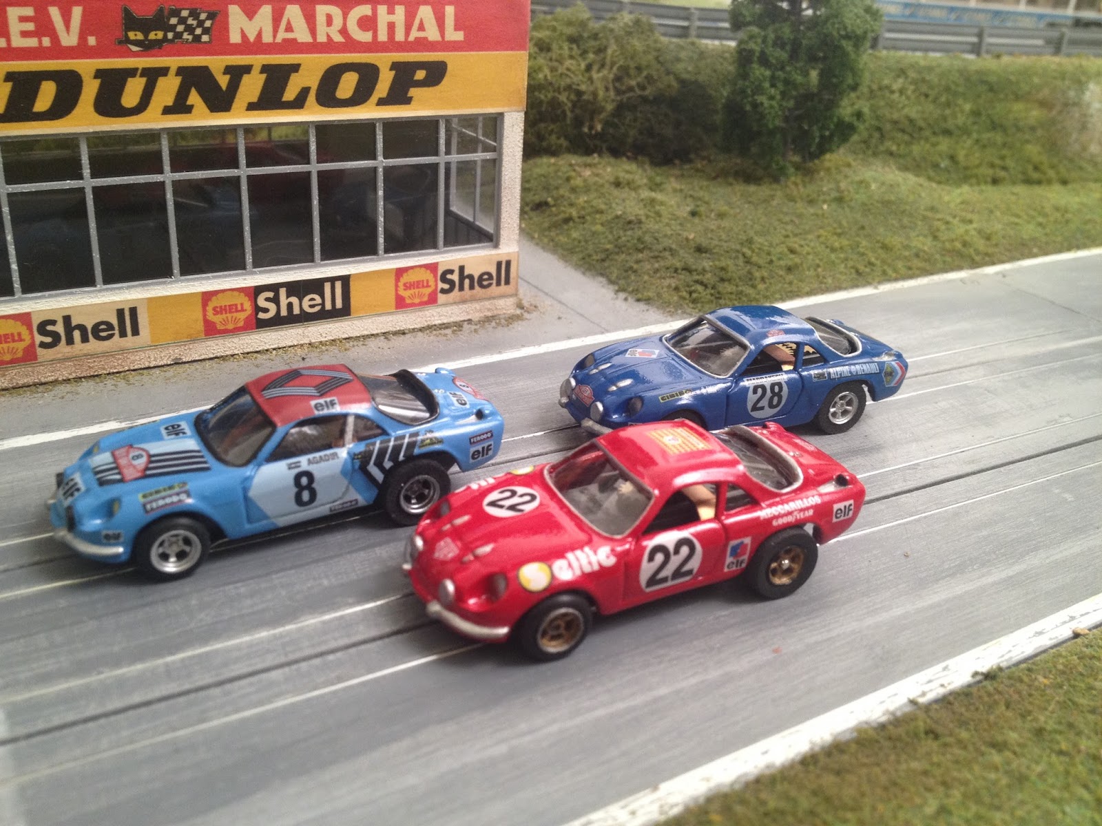 ACAR FOREST HILL CUSTOM HO SLOT CARS Renault Alpine A110 Custom Slot Cars H0 164