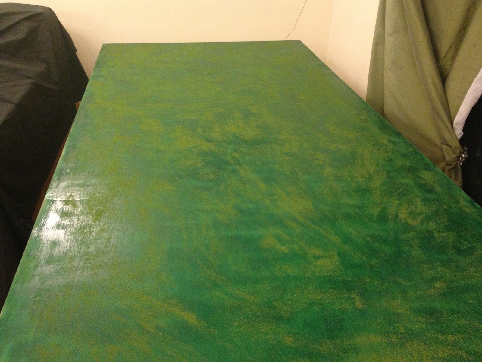 Painting the baseboard Dai Texas's model railway project