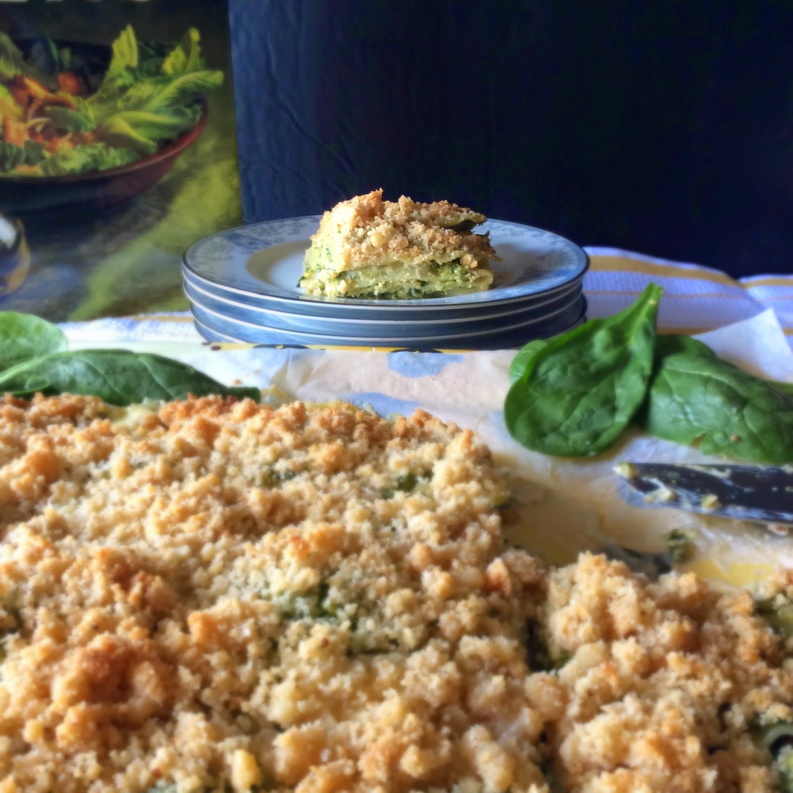 Cooking On A Budget Spinach and Sweet Potato Lasagna with Parmesan