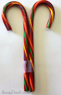 candy cane reindeer craft