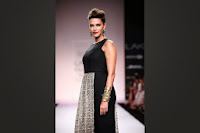 Sizzling actress Neha Dhupia walk the ramp at Lakme Fashion Week 2014 for Payal Singhal 