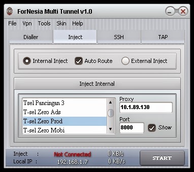 Inject Tunnel Multi Fornesia All Operator v1.0 17 Oktober 2014