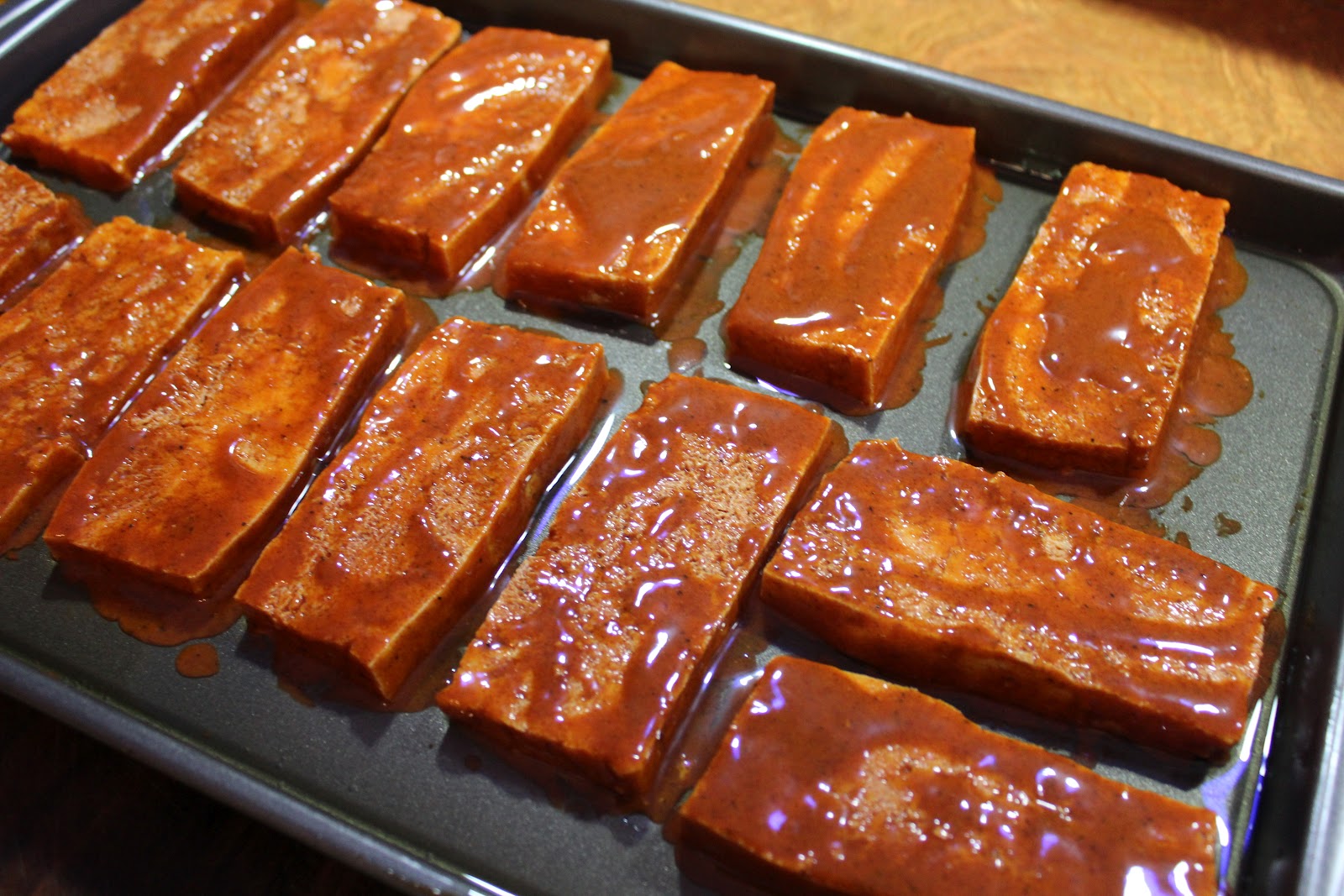 A Virtual Essence Oven Barbecued Tofu