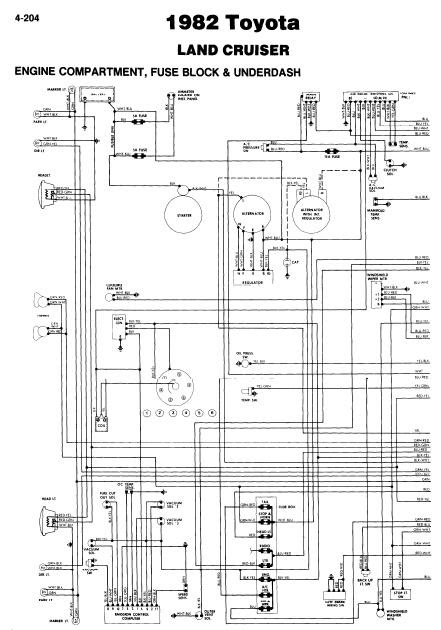repair-manuals: Toyota Land Cruiser 1982 Wiring Diagrams