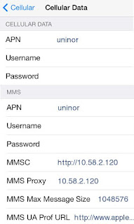 Uninor GPRS Settings for iPhone 4S,5,6 / iPad Uninor GPRS Settings for iPhone 4S,5,6 / iPad